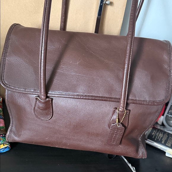 Coach Vintage 4170 Flap Shopper Tote bag with hangtag - Picture 6 of 7